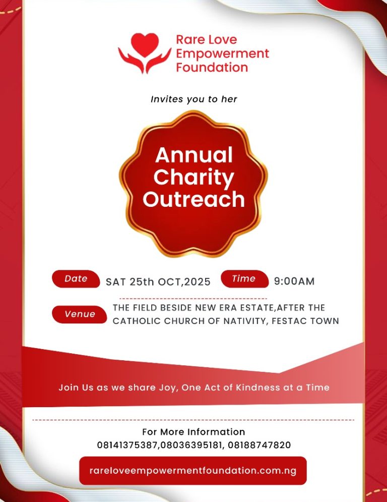 Countdown to Impact: Rare Love Empowerment Foundation Set for October General Outreach